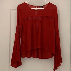 Boho Chic Ruffle Blouse